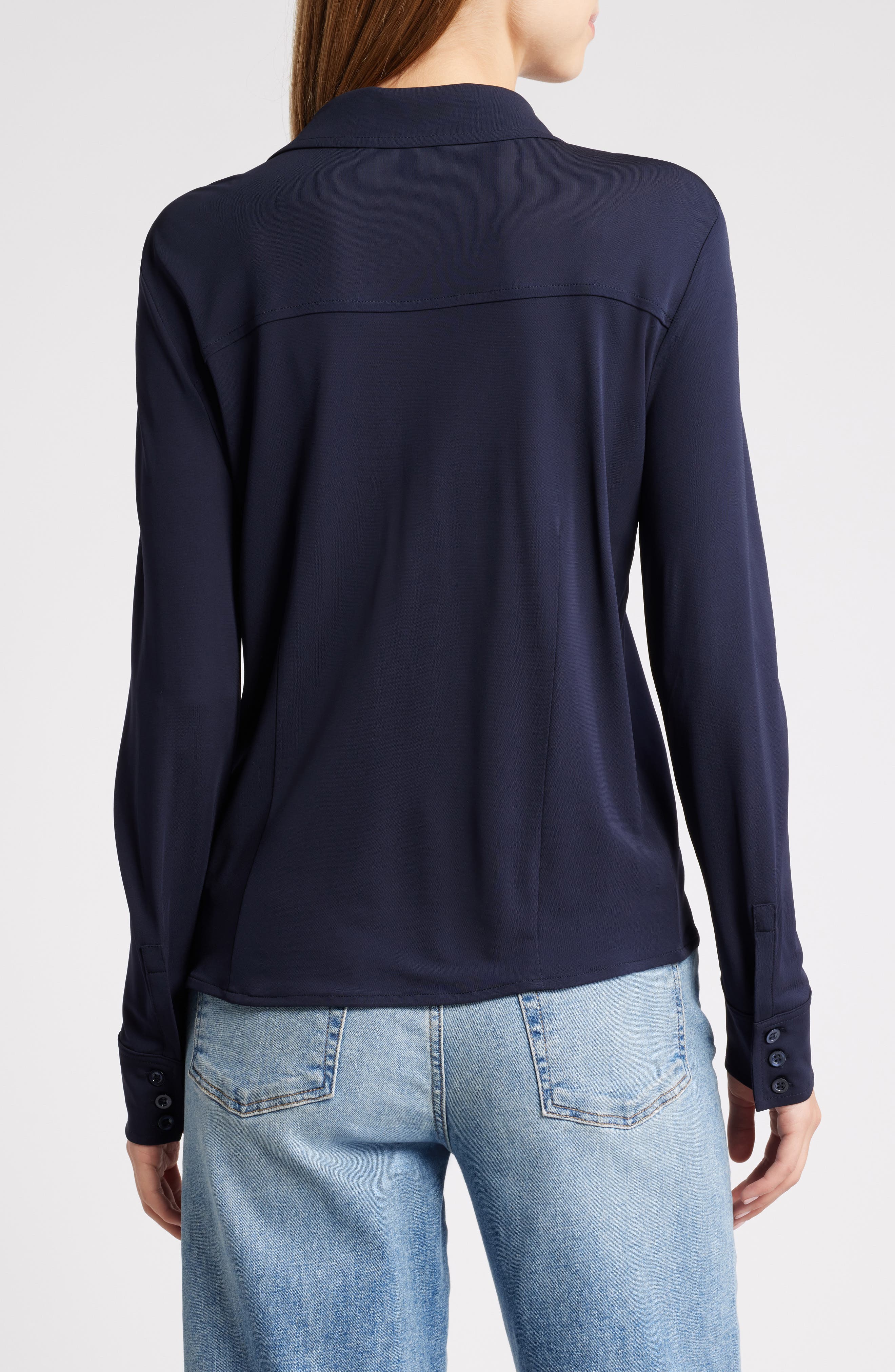 Jersey Button-Up Shirt - image 2