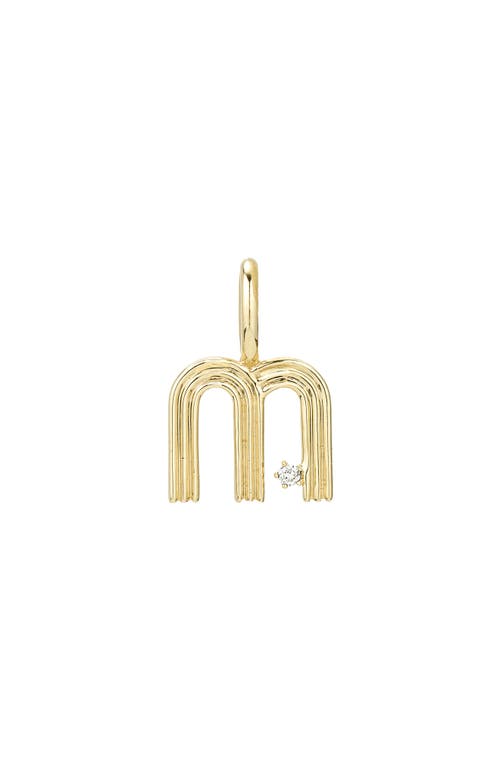 ADINA REYTER ADINA REYTER GROOVY DIAMOND MINI INITIAL CHARM