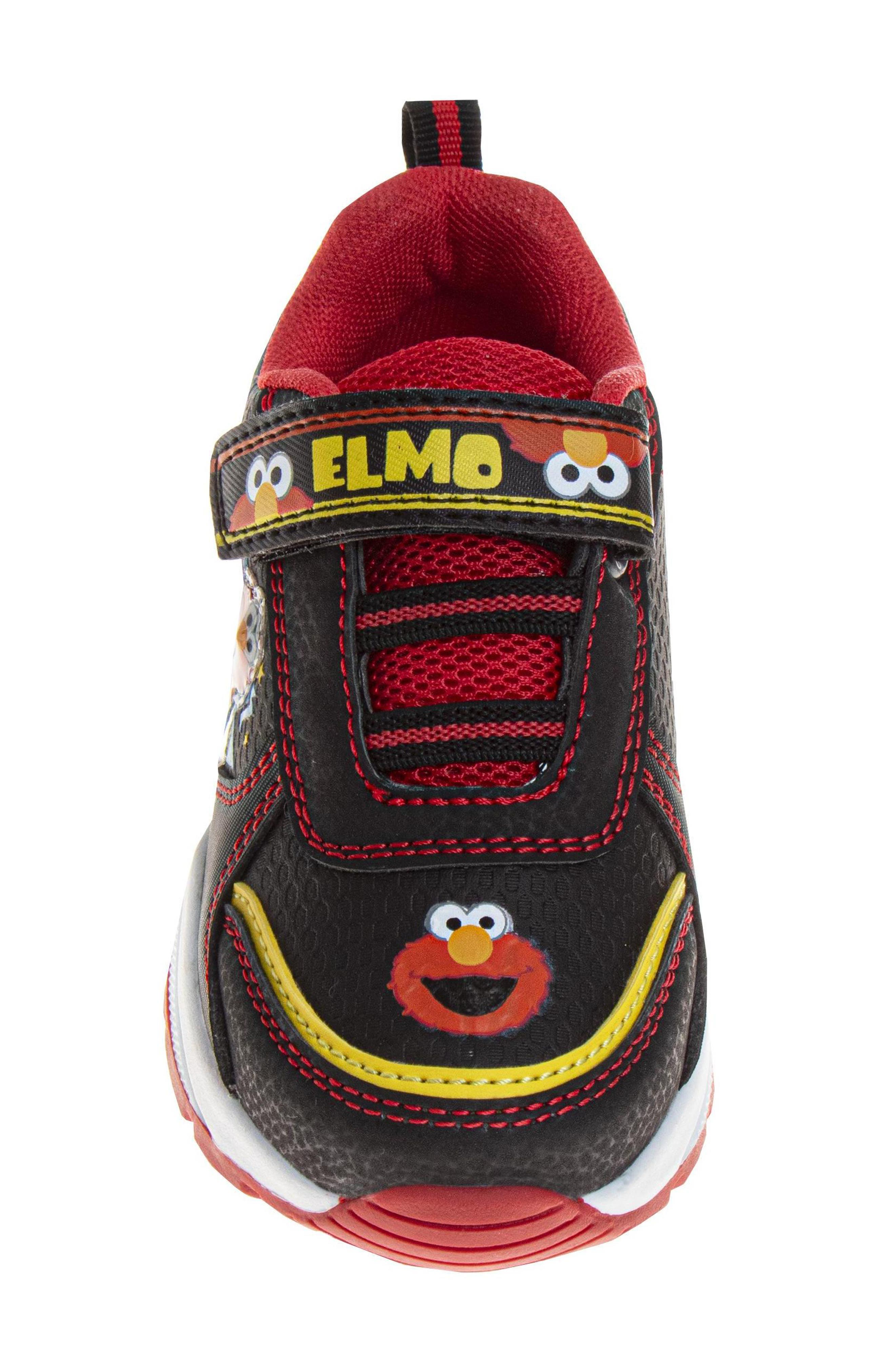 JOSMO Kids' Sesame Street Elmo Light-Up Sneaker, Alternate, color, Black/Red
