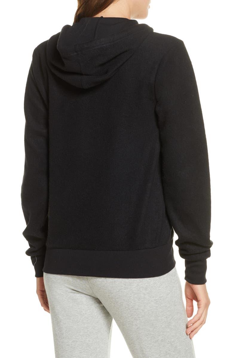 BELLA+CANVAS Sueded Fleece Zip Hoodie, Alternate, color, 