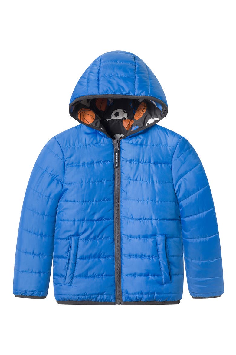 Kids' Color Change Puffer Jacket, Alternate, color, GREY SPORTS