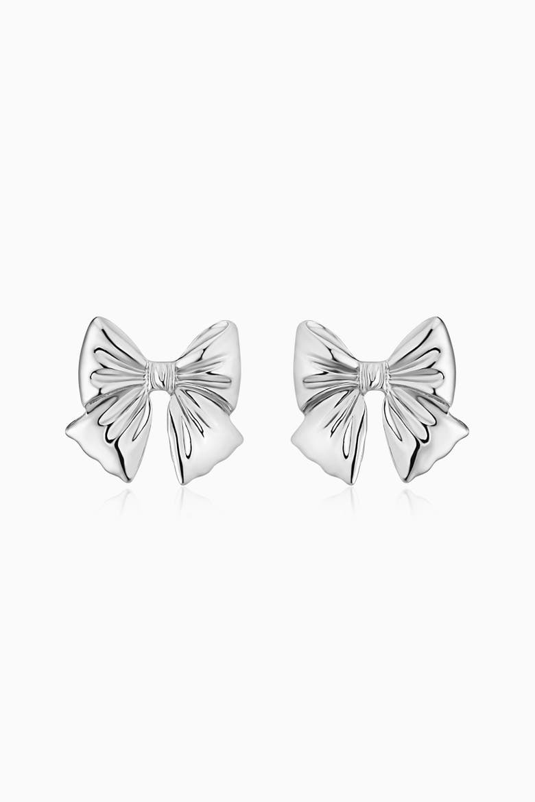 In The Present Studs in Sterling Silver, Main, color, Silver