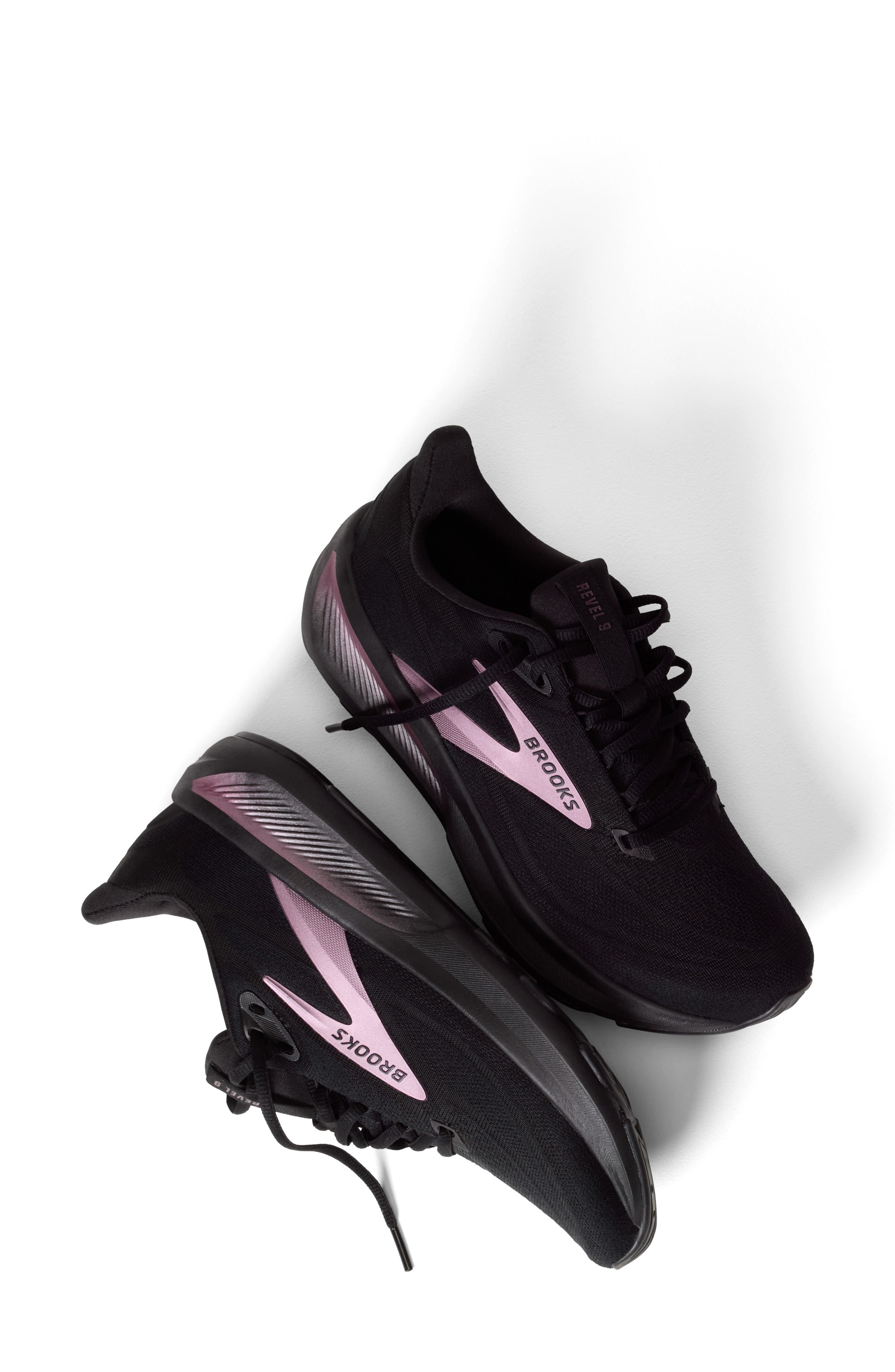 Revel 9 Running Shoe, Alternate, color, BLACK/ BLACK/ ROSE GOLD