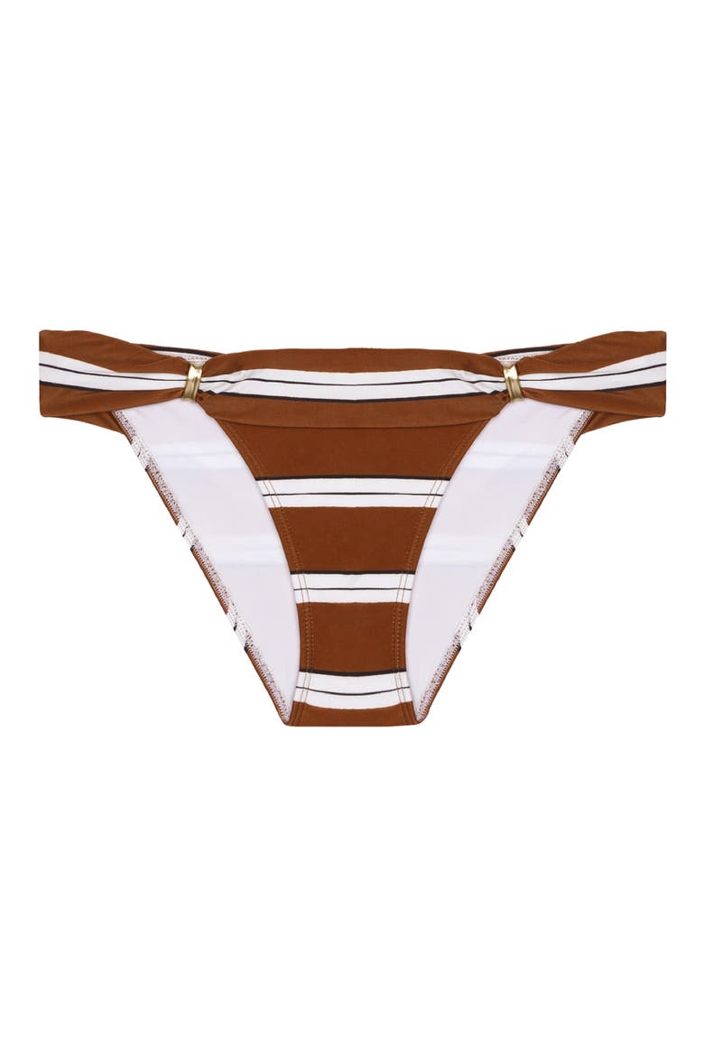Bia Striped Full Coverage Bikini Bottoms, Alternate, color, MULTI