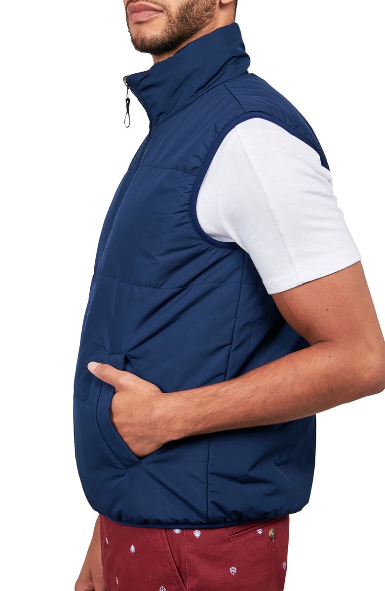 CONSTRUCT Reversible Puffer Vest, Alternate, color, Navy