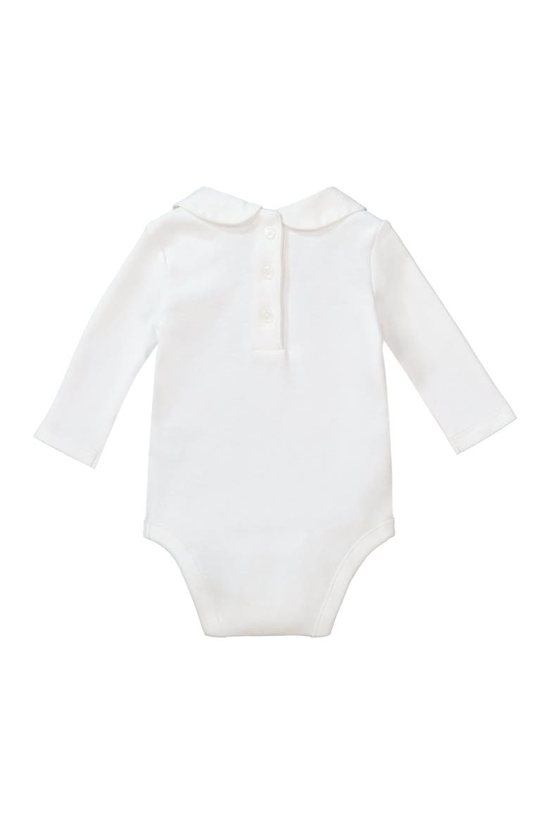 Baby Peter Pan Collar Bodysuit, Unisex, Alternate, color, Soft White