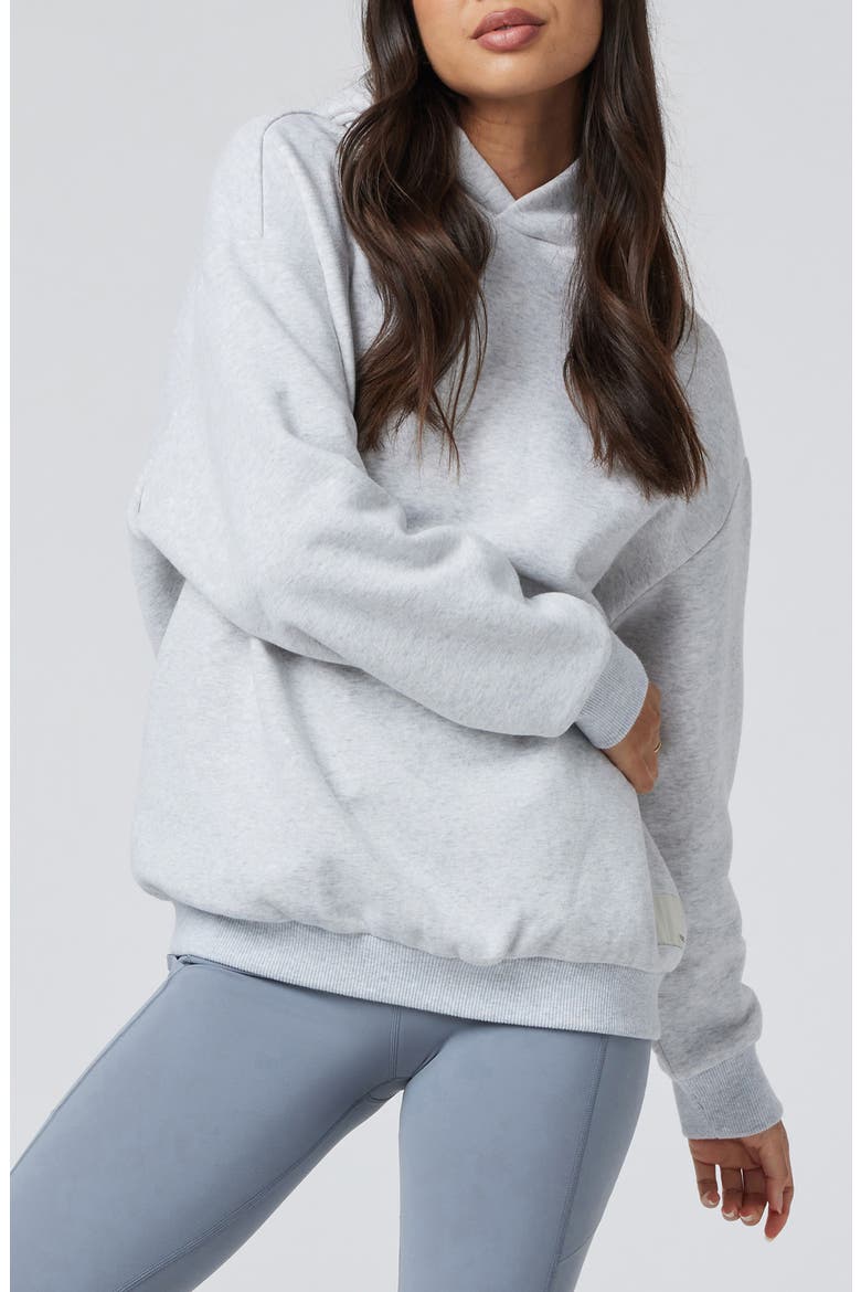 Restore Organic Cotton Blend Hoodie, Main, color, PALE GREY HEATHER