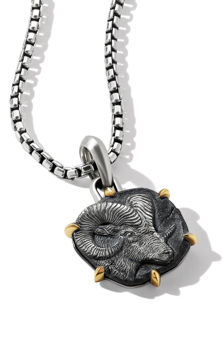 David Yurman Zodiac Amulet Pendant, Alternate, color, Silver-Aries
