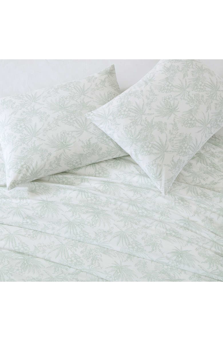 Tommy Bahama Pen & Ink Cotton Duvet Cover Set, Alternate, color, Green