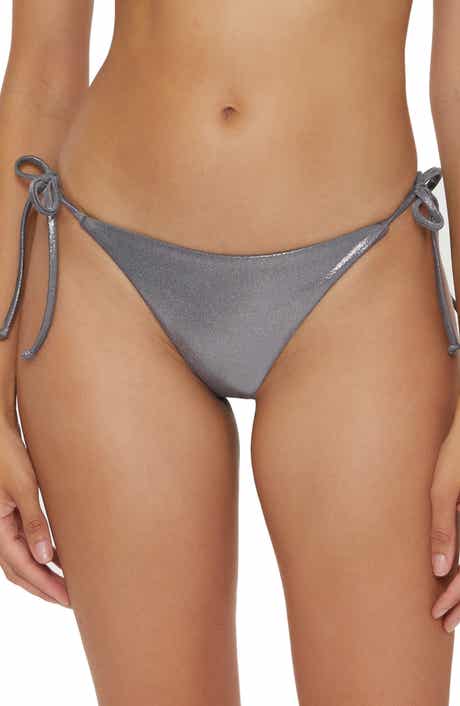 Becca Liquid Metal Side Tie Bikini Bottoms