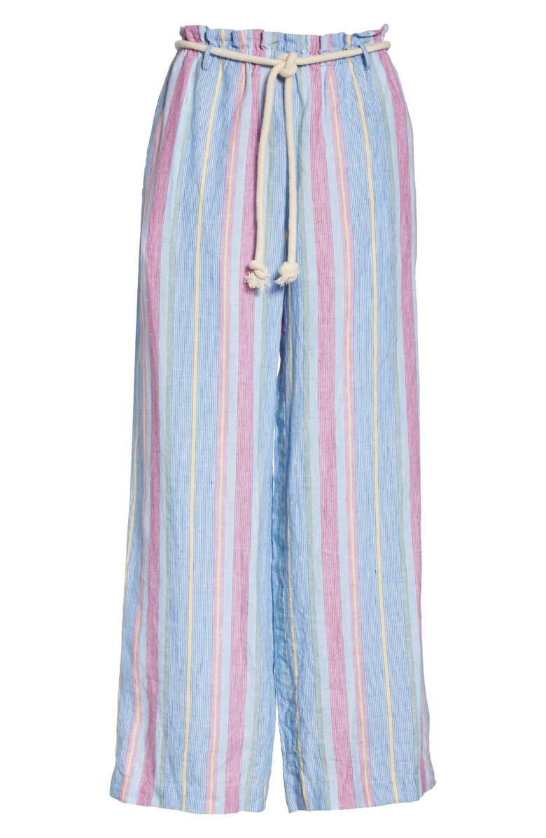 FRAME Easy Stripe Linen Pants, Alternate, color, 
