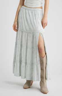 Tiered Maxi Skirt