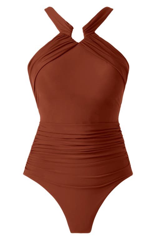 Miraclesuit ® Rock Solid Aphrodite One-piece Swimsuit In Brown