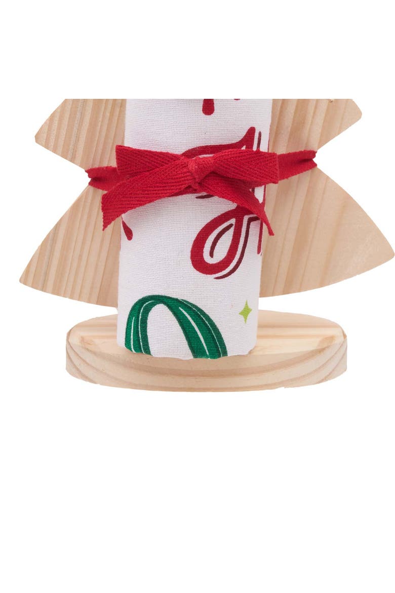 Ho Ho Ho Tree Dishtowel Set of 2, Alternate, color, White