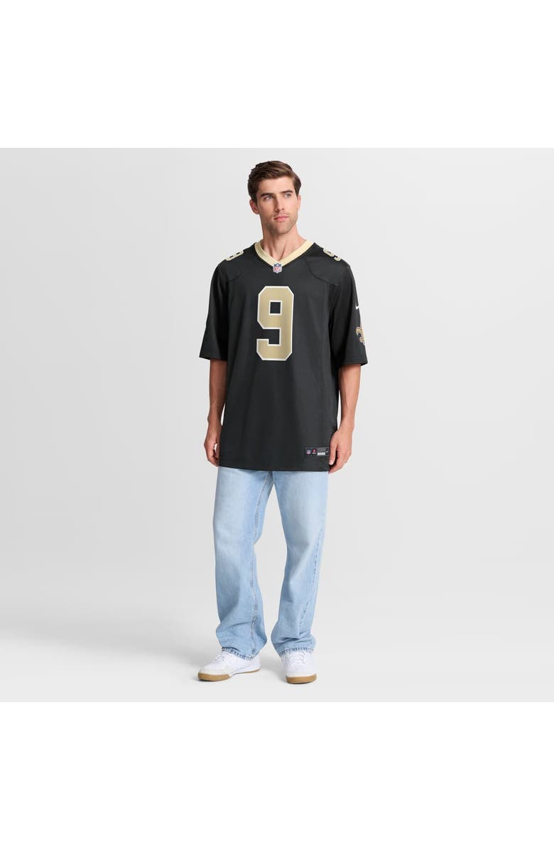 Nike Men's Nike Drew Brees  Black New Orleans Saints Team Game Jersey, Alternate, color, Black