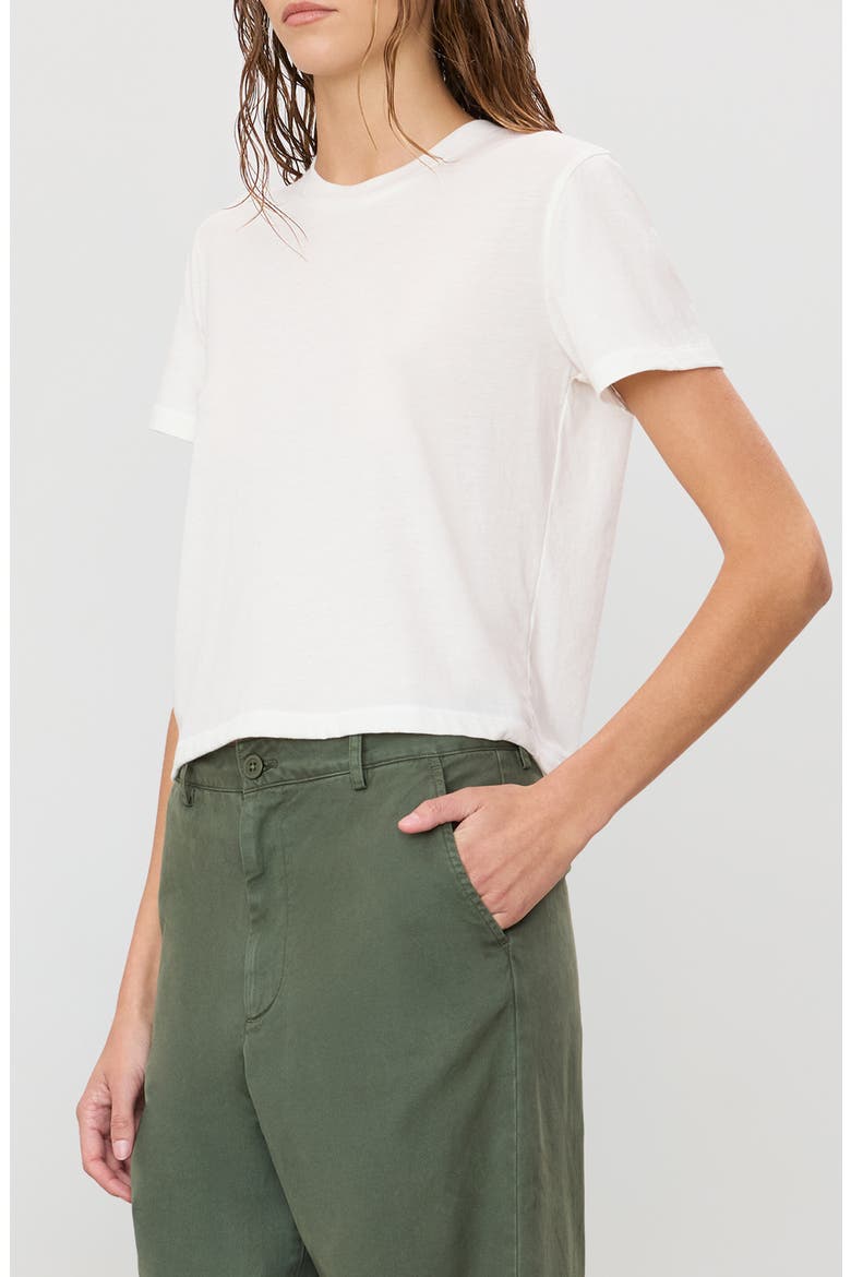 Short Sleeve Boxy Tee, Alternate, color, IVORY