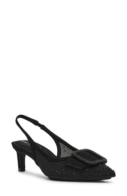 Anne Klein Ilanna Slingback Pointed Toe Pump In Animal Print