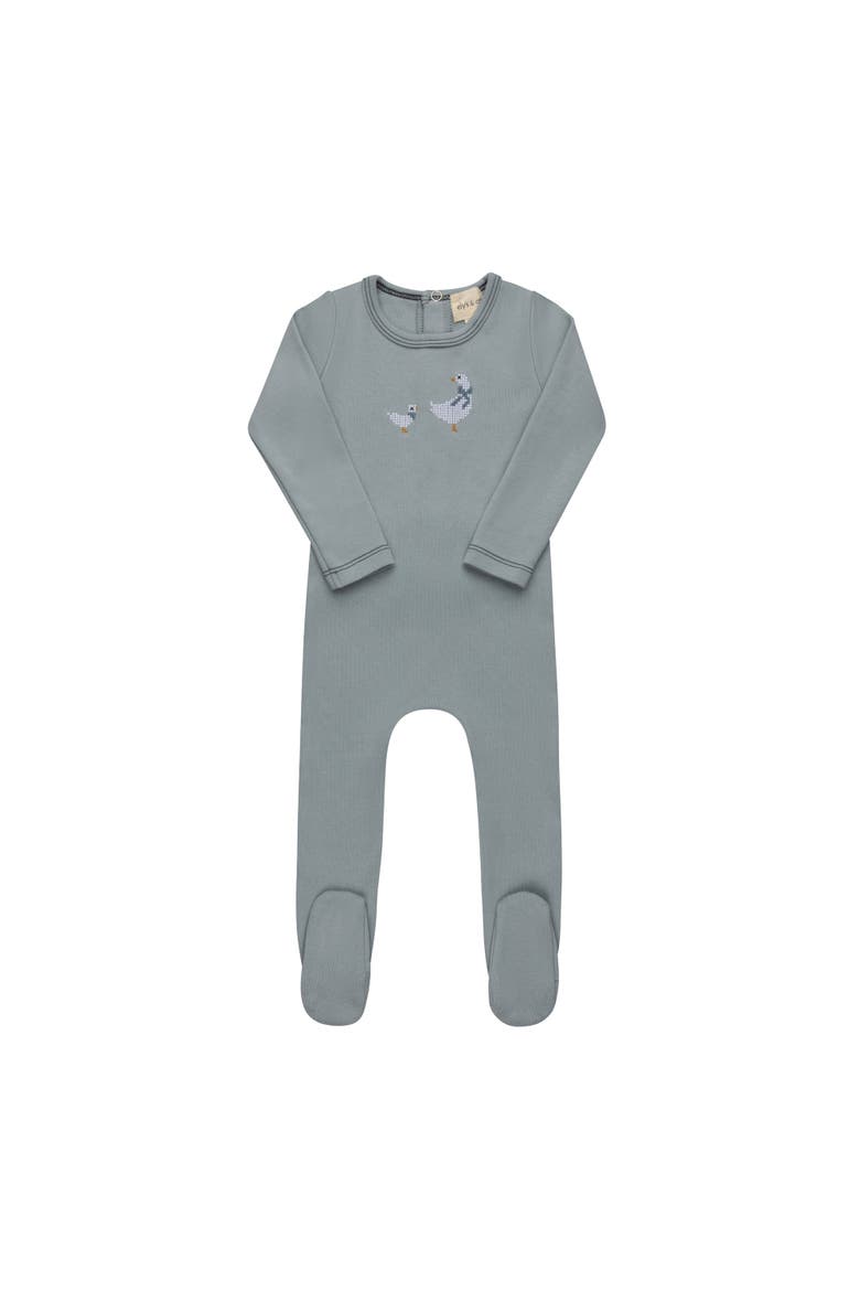 Cross Stitch Duckling Collection - Layette Set, Alternate, color, Blue