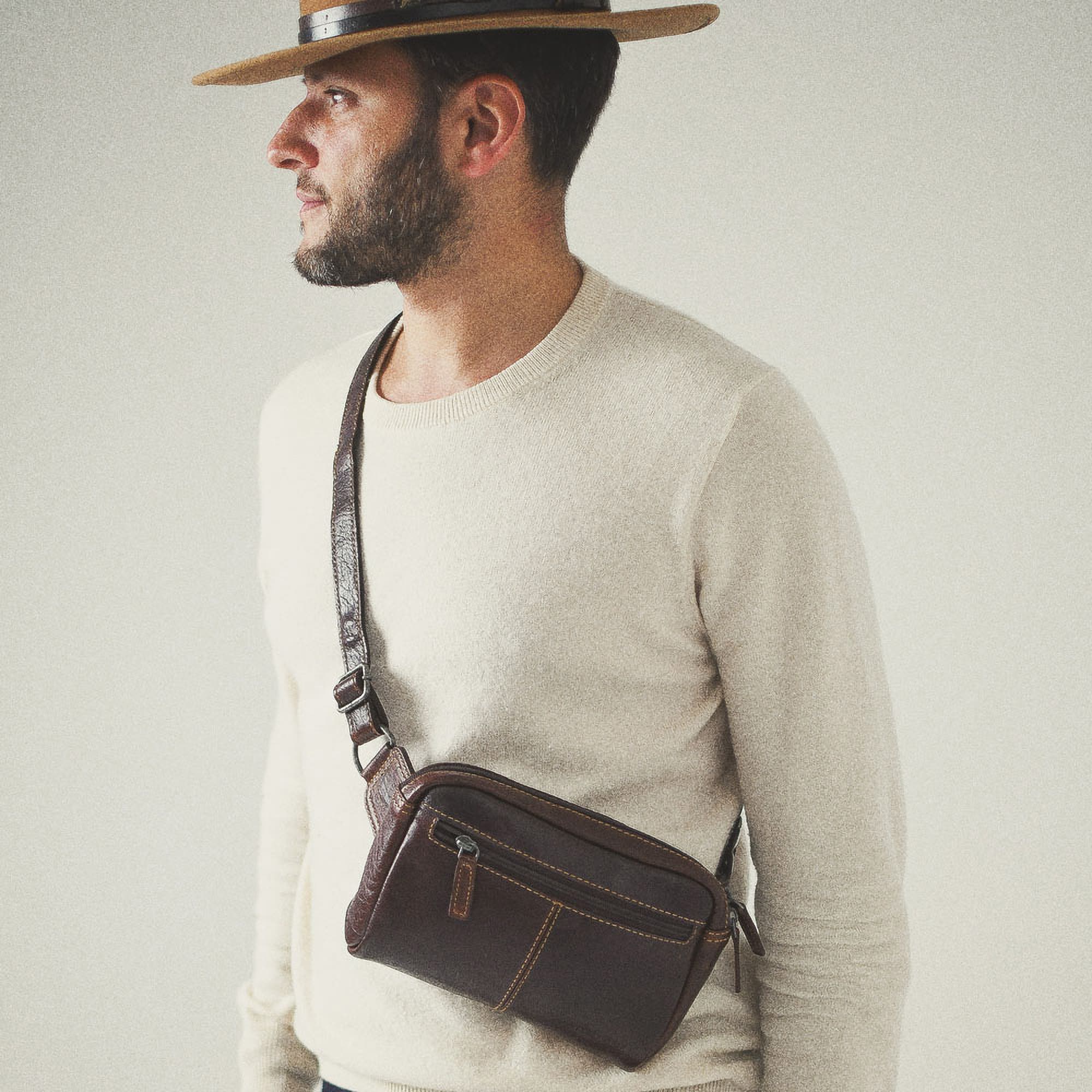 Voyager Large Travel Belt Bag, Alternate, color, Brown