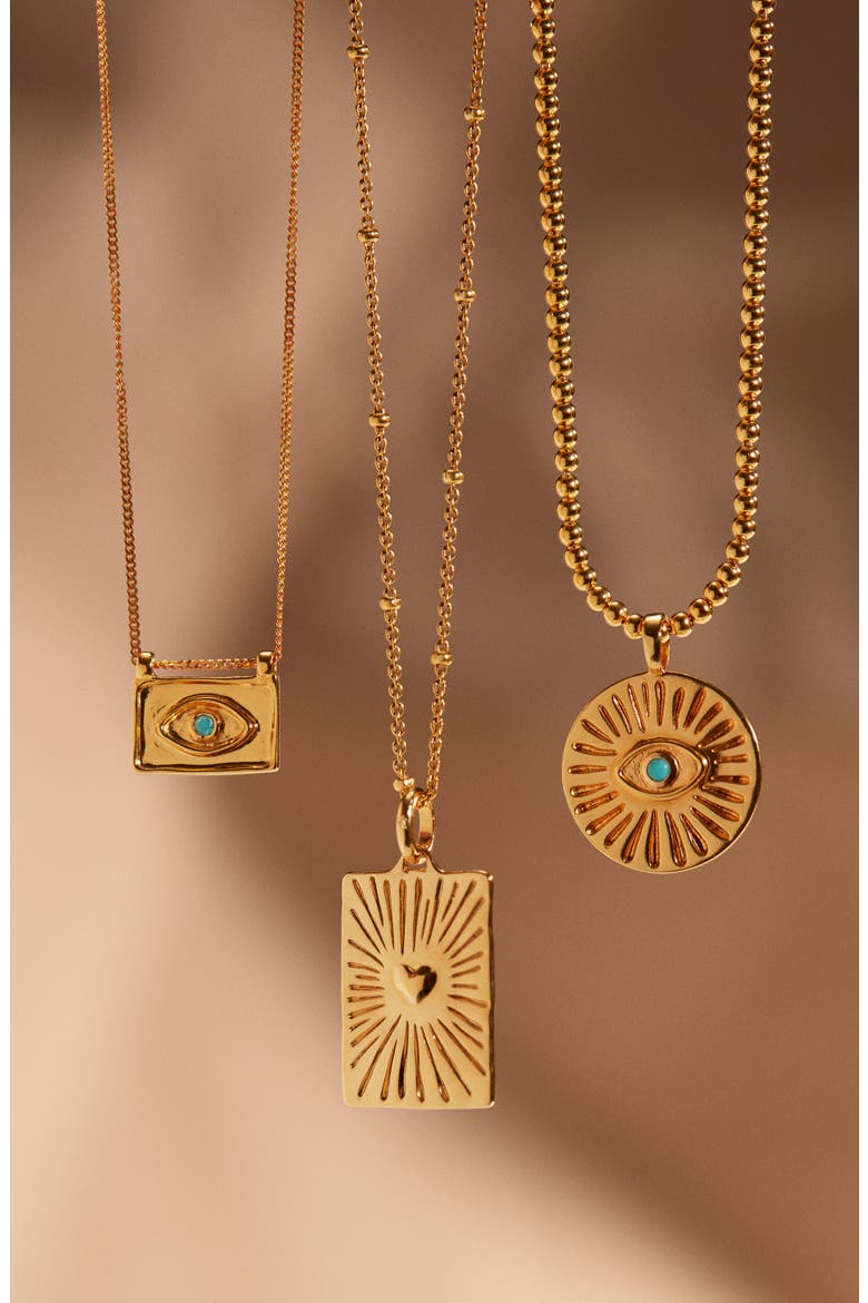 Talisman Evil Eye Pendant Charm, Alternate, color, GP