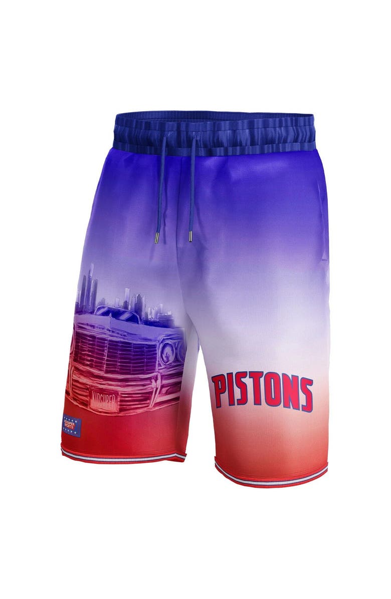 NBA X KIDSUPER Unisex NBA & KidSuper Studios by Fanatics Red Detroit Pistons Hometown Shorts, Alternate, color, Red