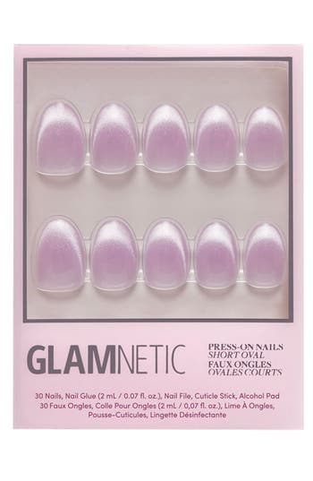 Glamnetic Short Oval Press-on Nails Set In Fairy Dust