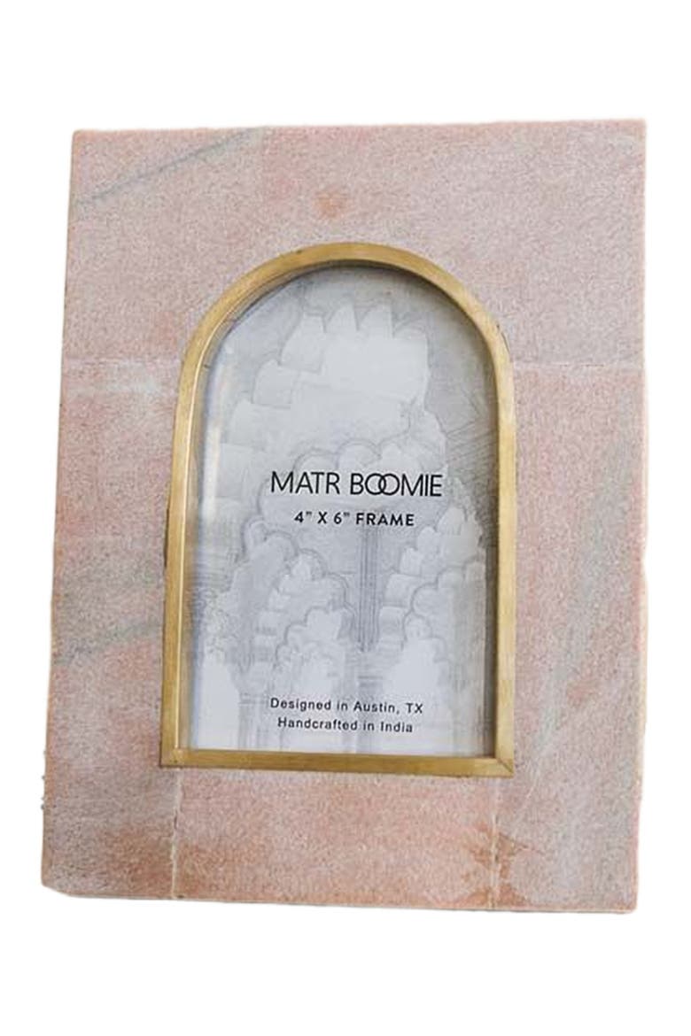 Jaipuri Picture Frame - Pink Carved Marble, Alternate, color, Pink Marble