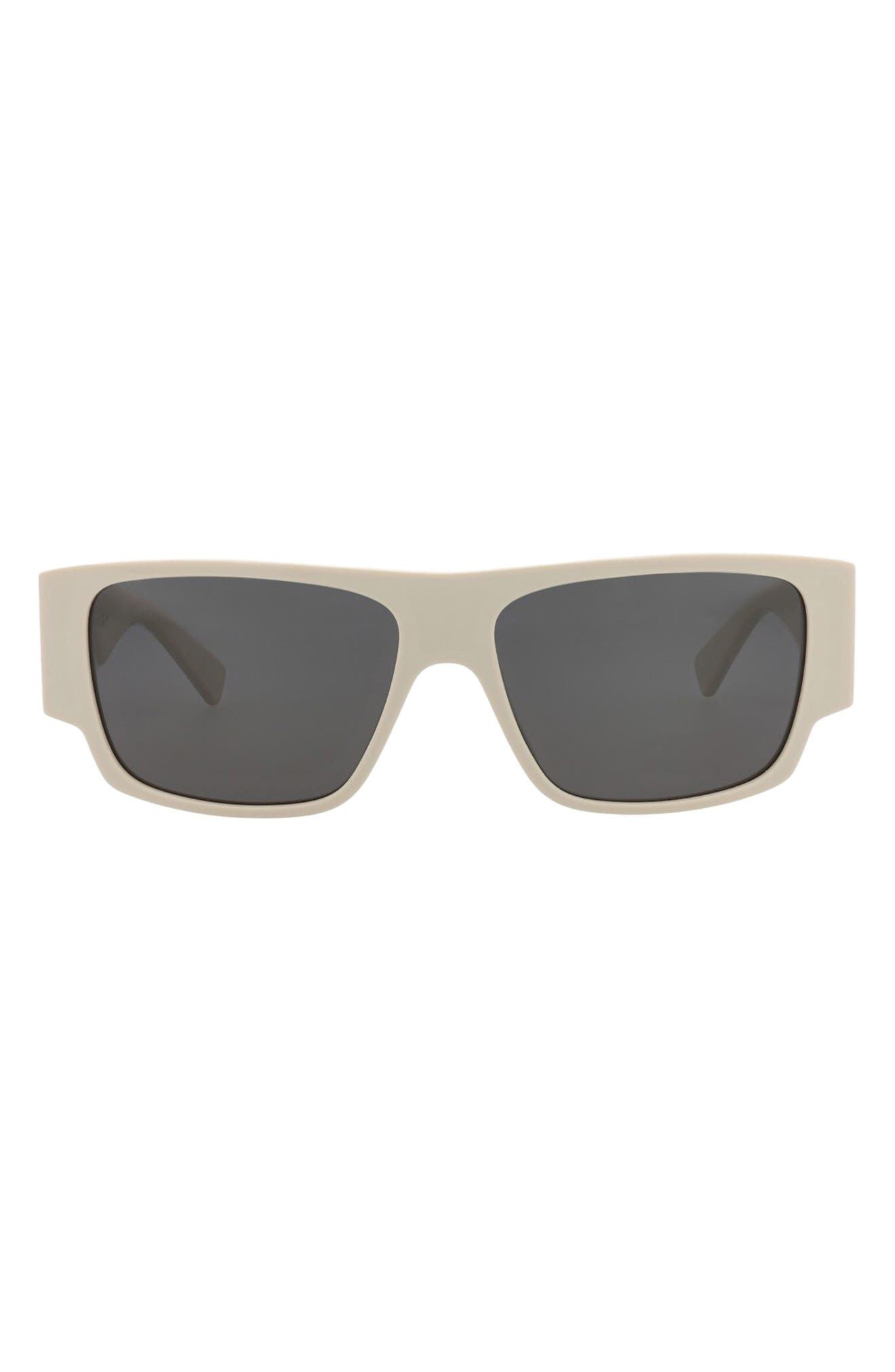 Bottega Veneta 57mm Rectangular Sunglasses