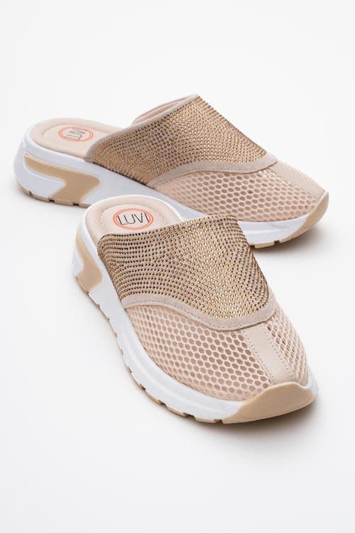 Prologue Shoes Glea Mesh Rhinestone Mules