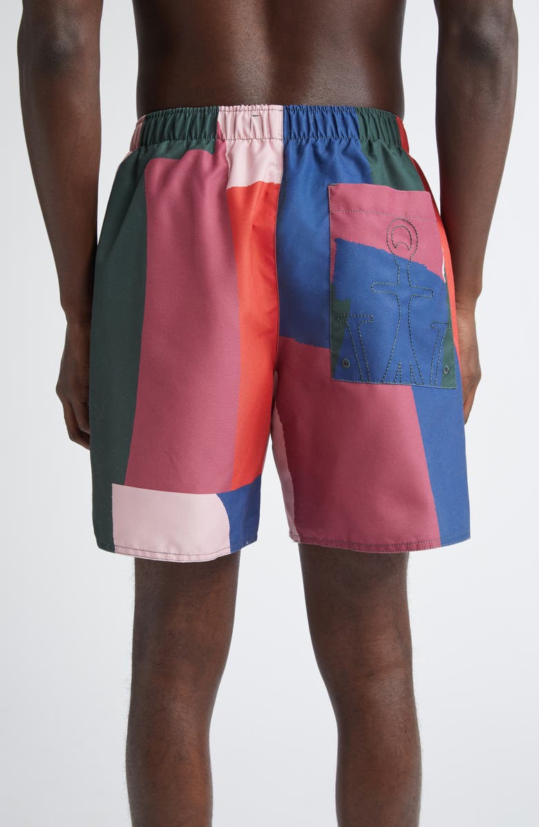 JW Anderson Stripe Swim Trunks, Alternate, color, 