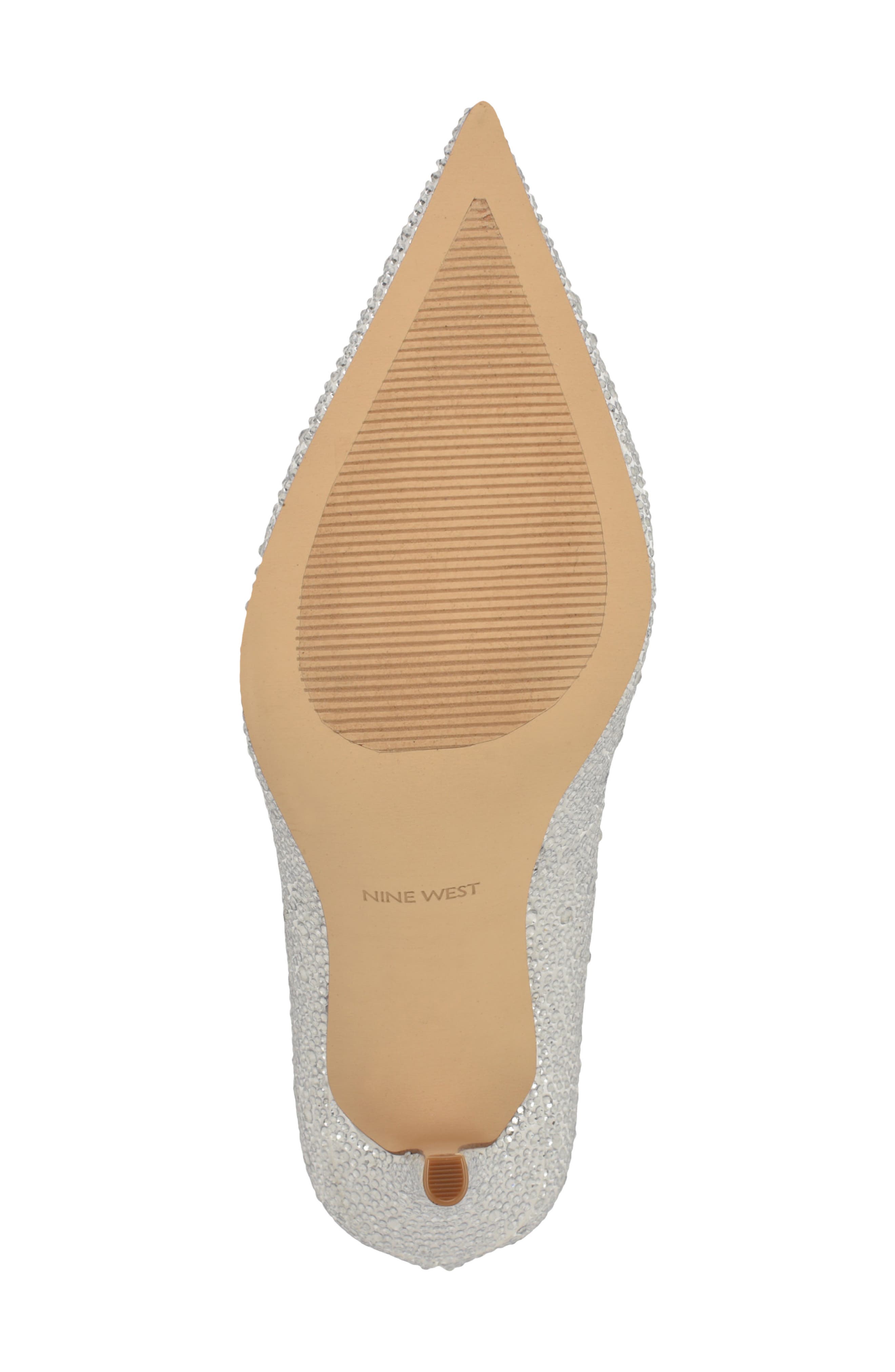 Nine West Glamor Pointed Toe Pump, Alternate, color, White