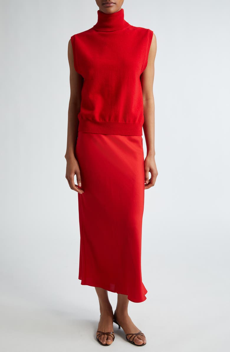 Róhe Silk Maxi Skirt, Alternate, color, Red