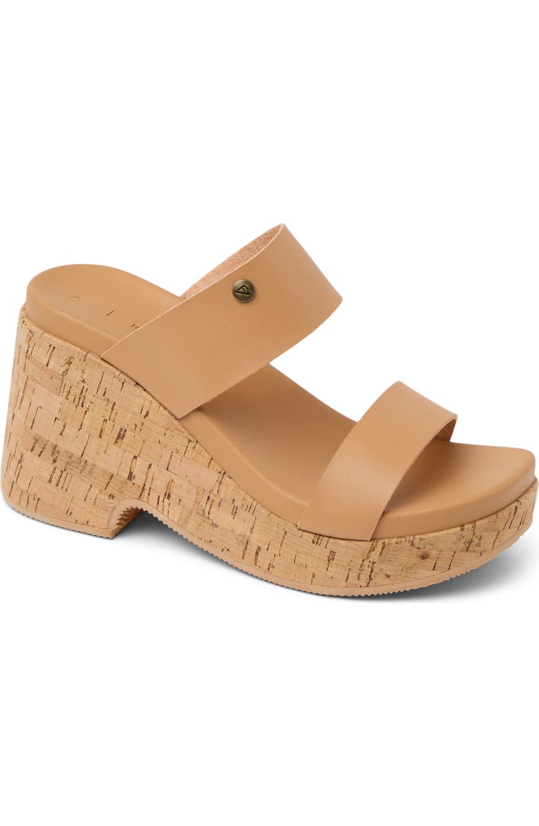 Reef Sunset Ibiza Platform Slide Sandal, Main, color, Natural