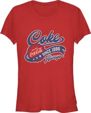 Coca Cola Juniors Coca Cola Always Enjoy Since 1886 T Shirt