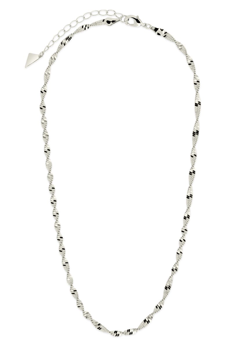 Sterling Forever Blakeley Chain Necklace, Alternate, color, Silver