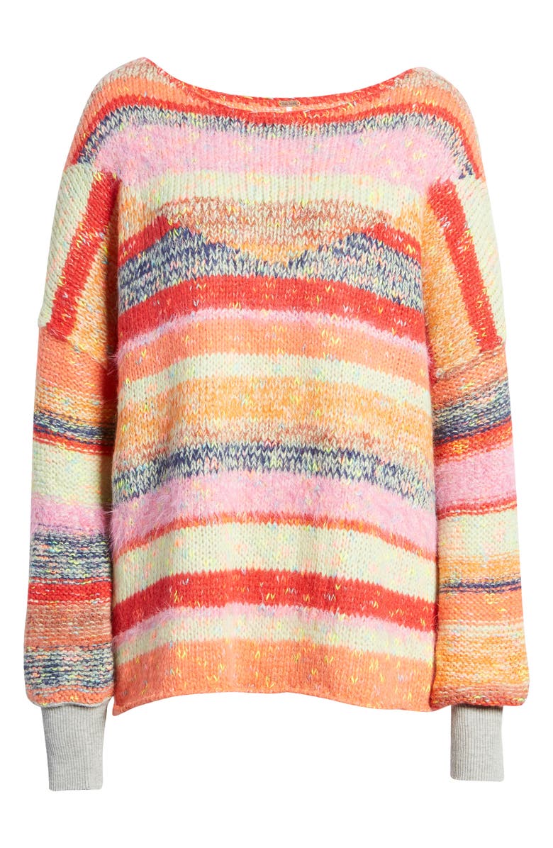 Free People String Lights Oversize Sweater, Alternate, color, 