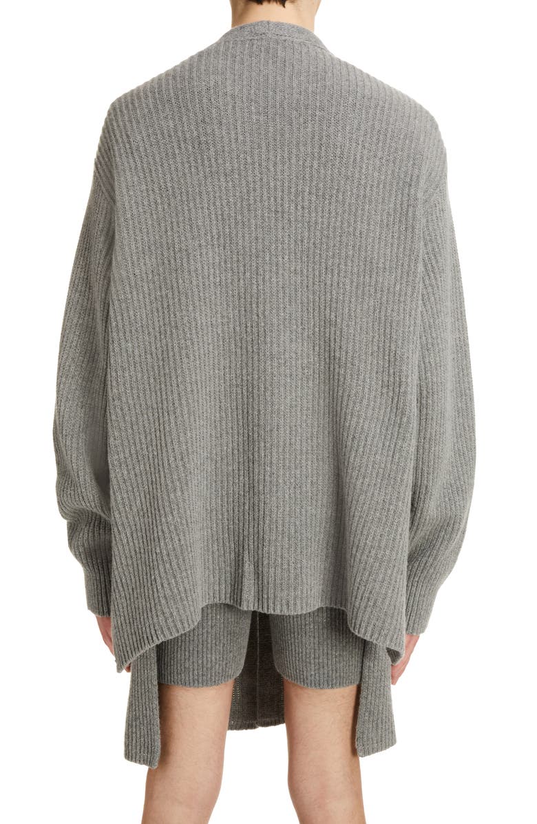 Dries Van Noten Timo Rib Oversize Alpaca & Wool Blend Cardigan, Alternate, color,
