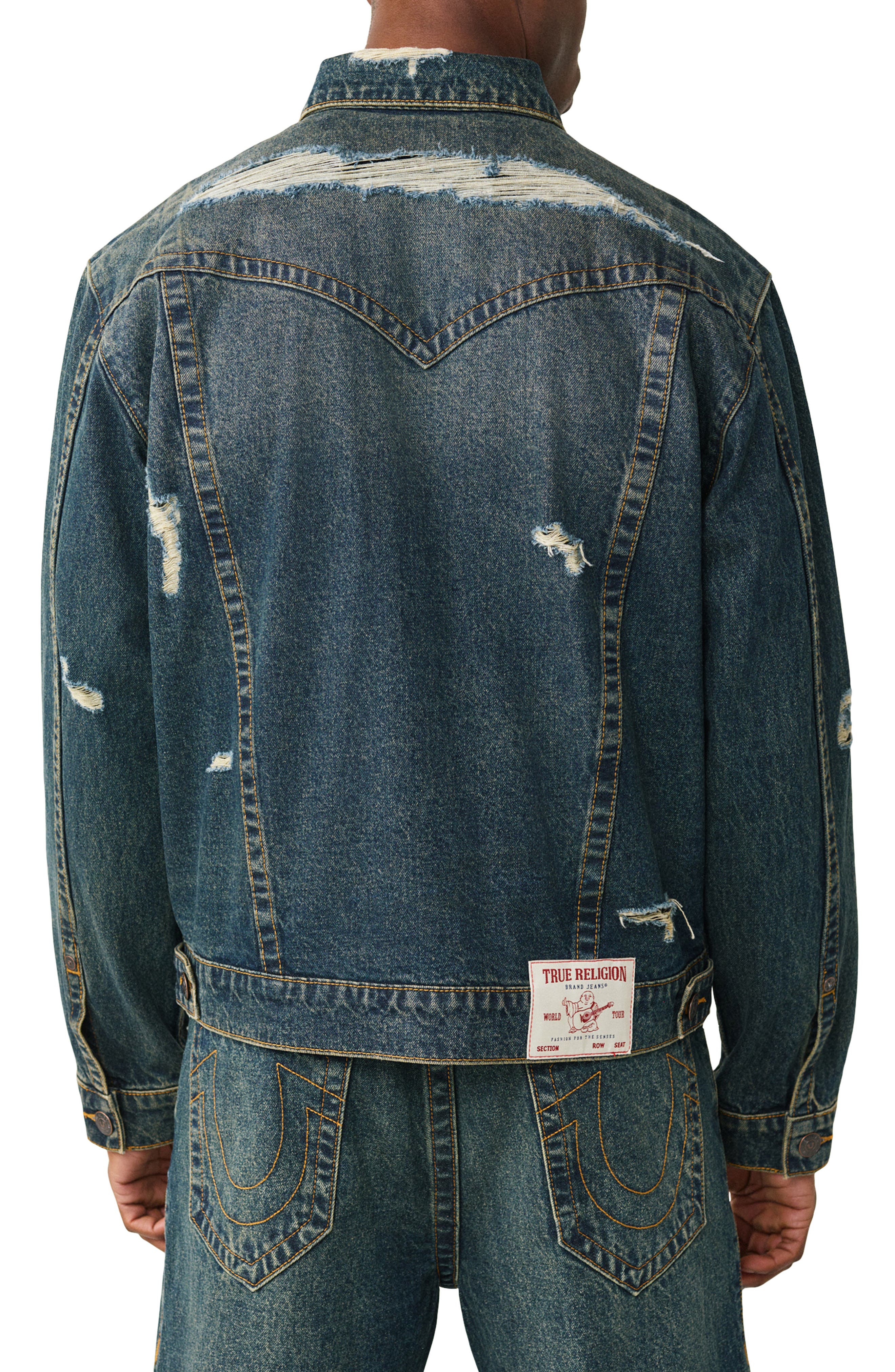 Jimmy Destroyed Oversize Denim Jacket - image 2