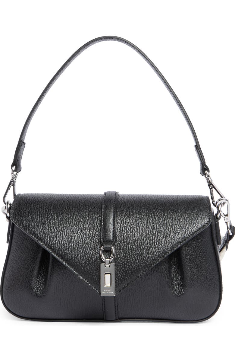 Stuart Weitzman Milan Shoulder Bag, Main, color, Black
