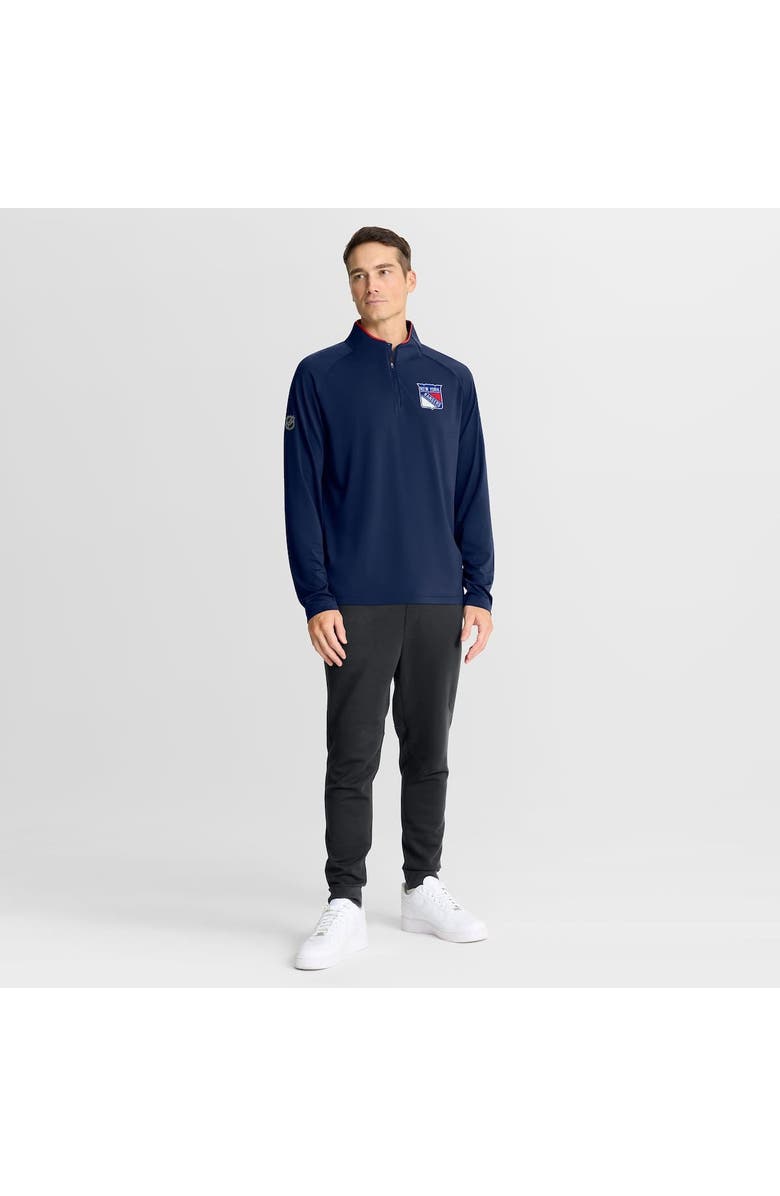 FANATICS Men's Fanatics Navy New York Rangers Authentic Pro Rink Training Quarter-Zip Pullover, Alternate, color, Navy