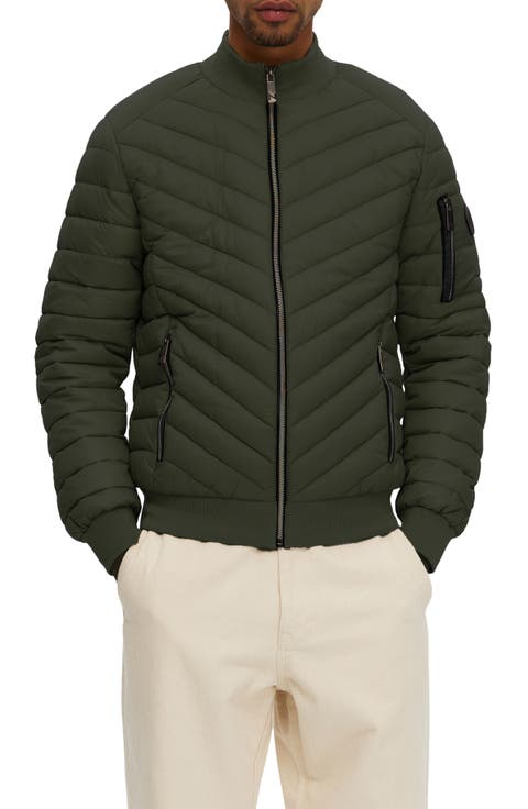 Alex Chevron Quilted Puffer Jacket