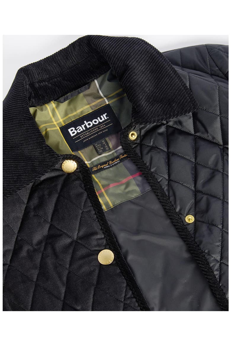 Marla Cropped Quilted Jacket, Alternate, color, BLACK/ CLASSIC