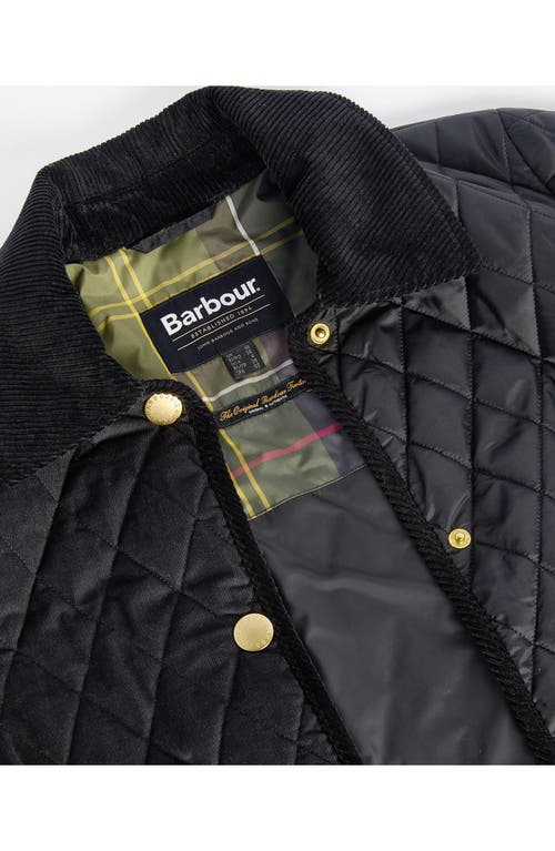 Barbour Marla Cropped Quilted Jacket In Black