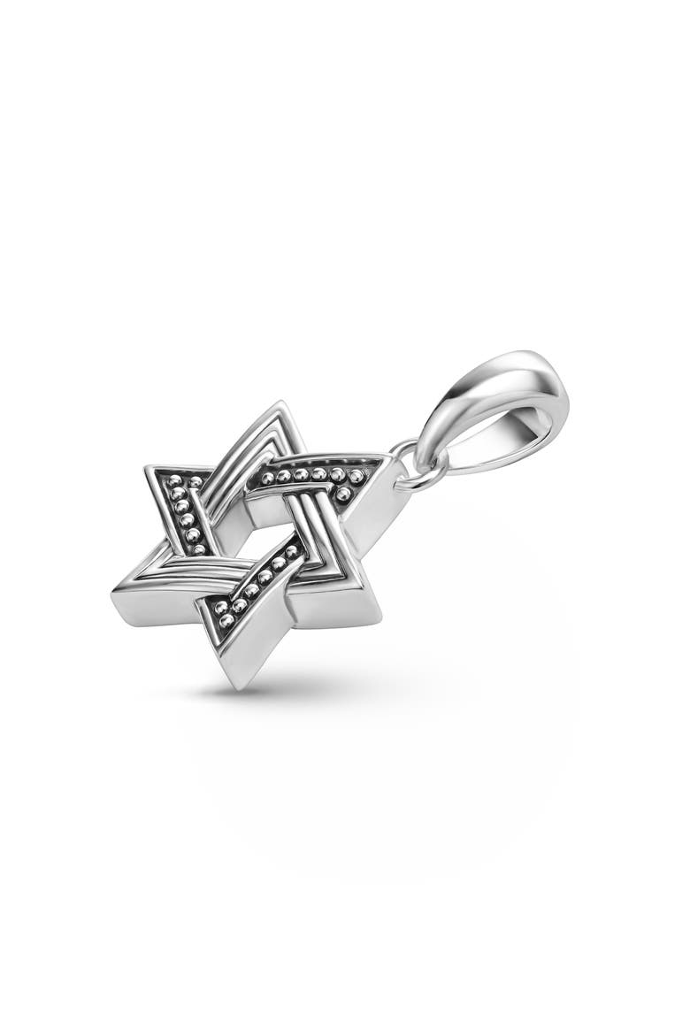Men's Anthem Small Silver Star of David Amulet, Alternate, color, SILVER
