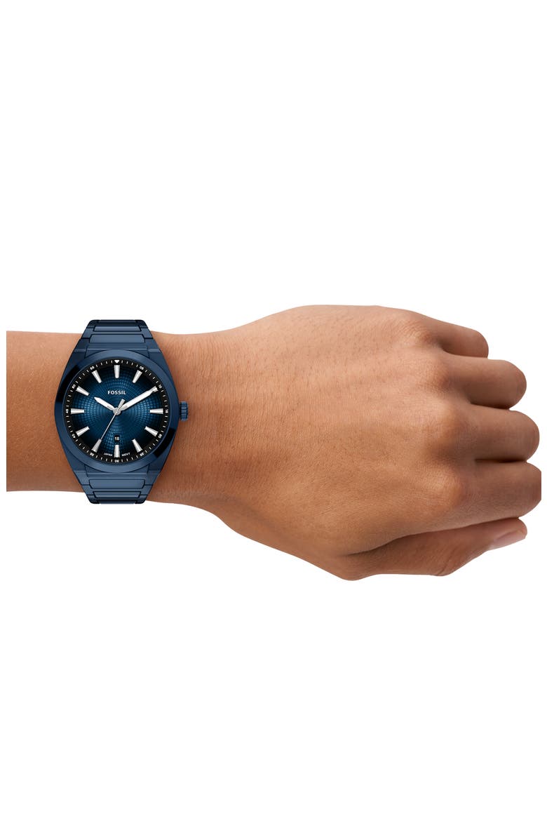 Everett Bracelet Watch, 42mm, Alternate, color, NAVY