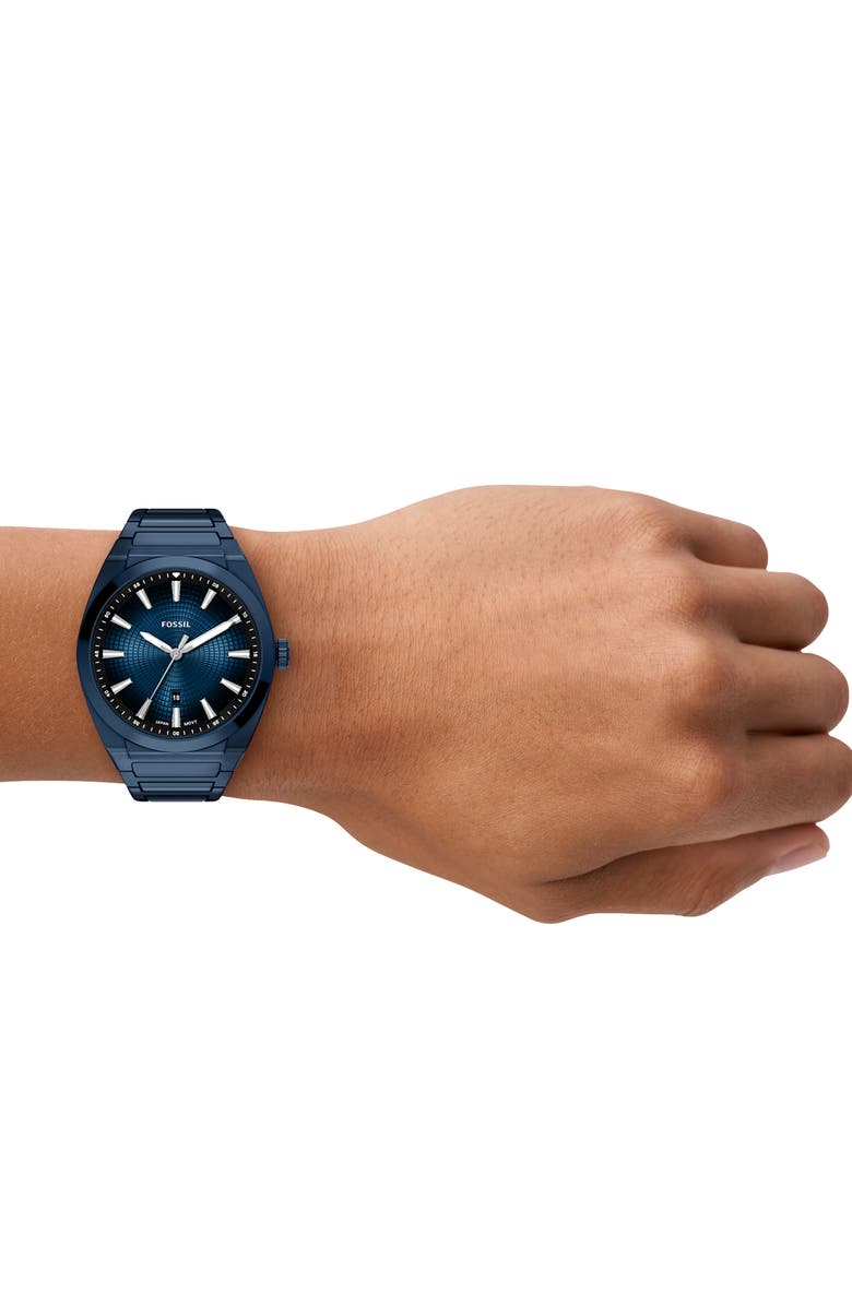 Fossil Everett Bracelet Watch, 42mm, Alternate, color, 