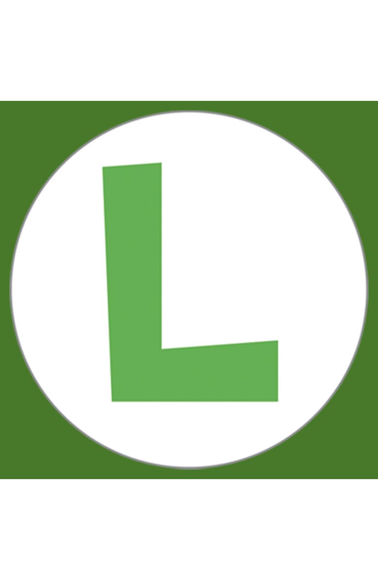 NINTENDO Men's Nintendo Luigi Circle Icon  Graphic T-Shirt, Alternate, color, Kelly Green