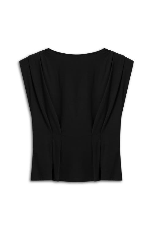 NOCTURNE NOCTURNE T-SHIRT WITH AGRAFFE ACCESSORY DETAIL 