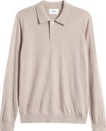 NN07 Serge 6584 Long Sleeve Wool Blend Polo Sweater