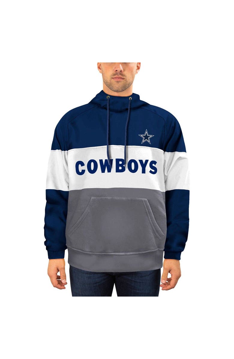 New Era Men's New Era Navy/Gray Dallas Cowboys Big & Tall Fleece Star Pullover Hoodie, Main, color, Navy